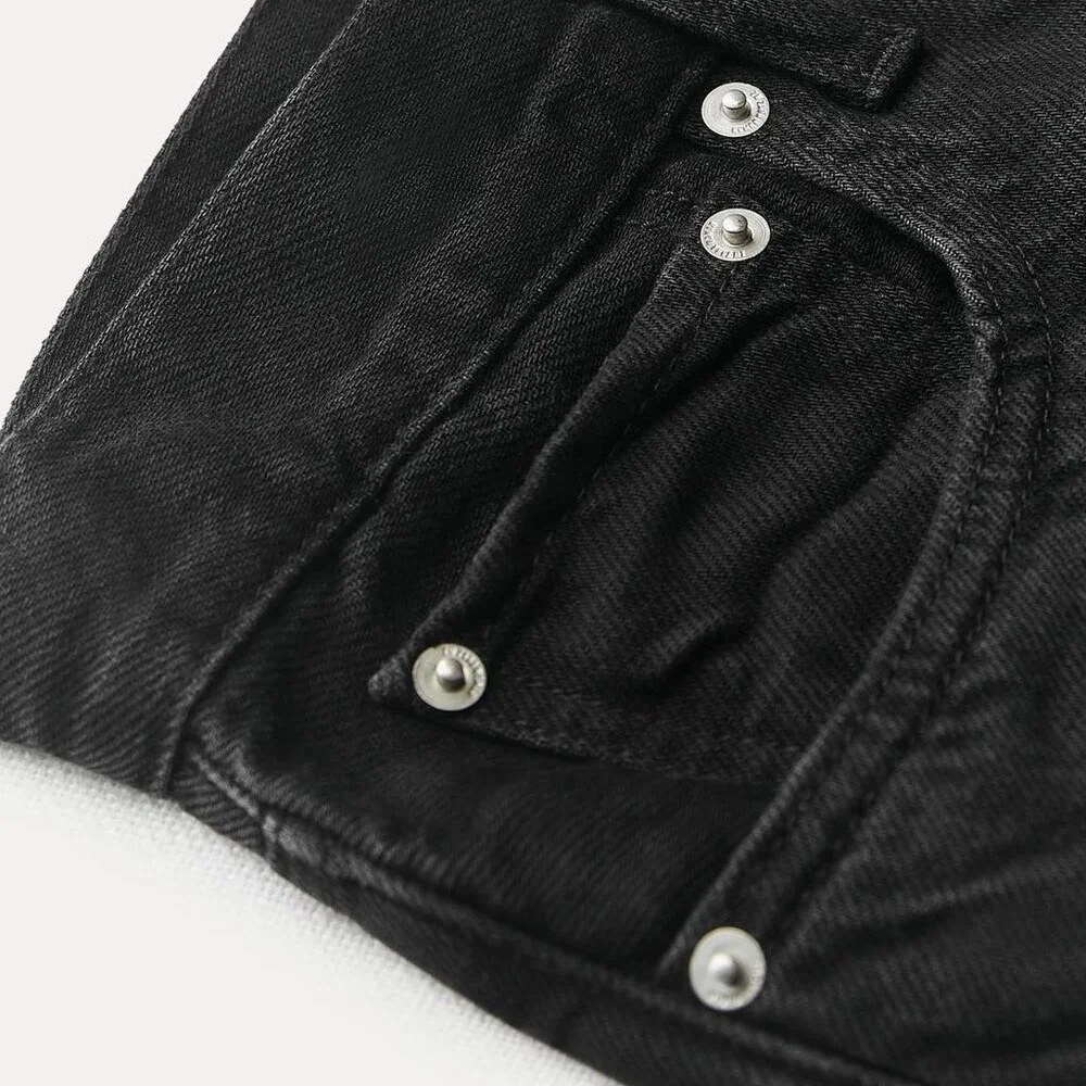 Zara ZW Collection Relaxed Mid Rise Jeans